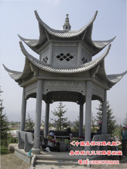 供应青石石亭子,石亭子雕刻